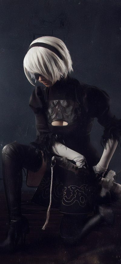 Fond d'écran Nier Automata A2 Art sur iPhone