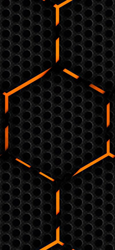 Fond d'écran iPhone Polygon Orange Abstract 4k