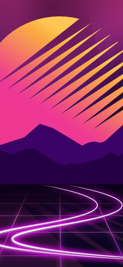 Fond d'écran iPhone Outrun