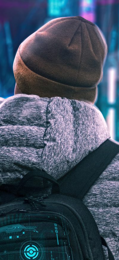 Fond d'écran iPhone Scifi Boy Winter Hat 4k