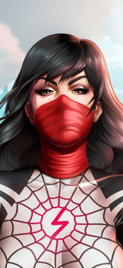 Fond d'écran iPhone Gwen Stacy Silk Art