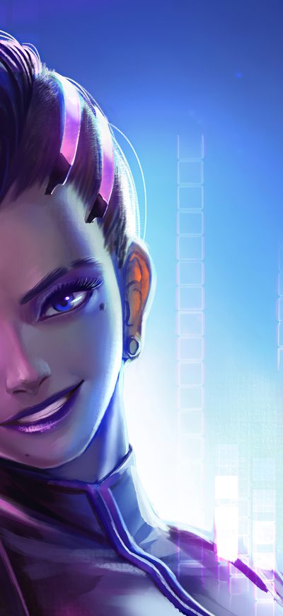 Fond d'écran iPhone 4k Sombra Overwatch