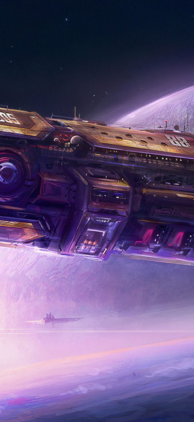 Fond d'écran Galypsos Space Art 4k sur iPhone