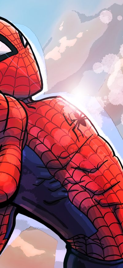 Fond d'écran iPhone Spiderman Web