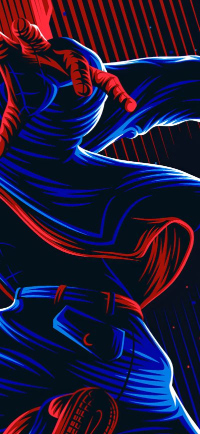 Fond d'écran iPhone Spiderman Illustration 4k