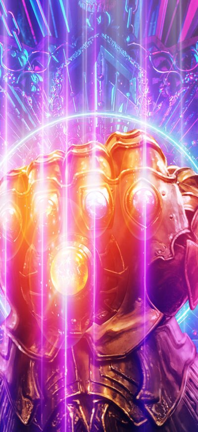 Fond d'écran iPhone Thanos Infinity Gauntlet 2019