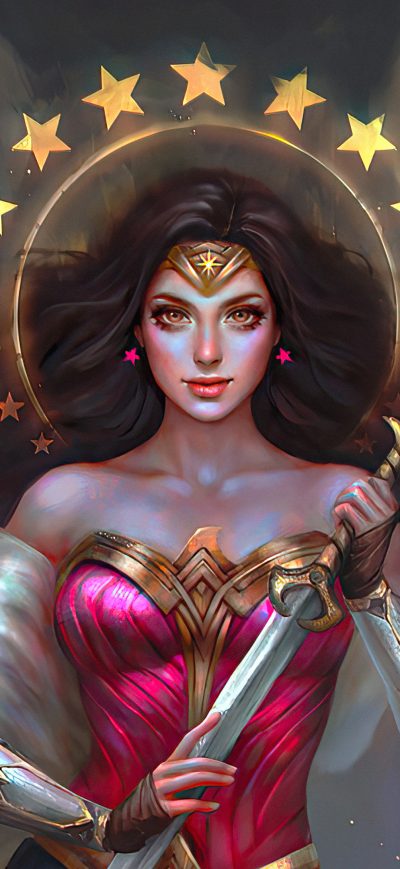 Fond d'écran iPhone Wonder Woman With Sword 4k