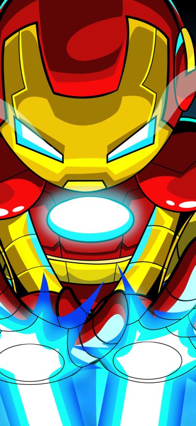 Fond d'écran iPhone Iron Man Cartoon Digital Art 4k