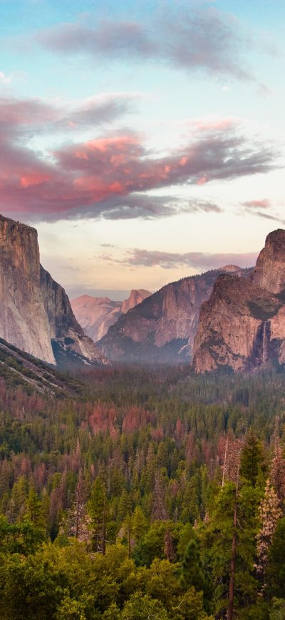 Fond d'écran iPhone Tunnel View At Dusk Yosemite 5k