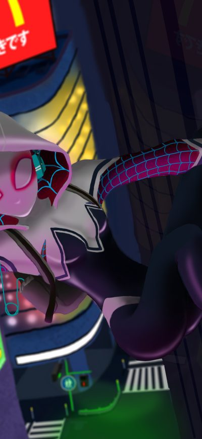 Fond d'écran Spider Gwen 4k sur iPhone