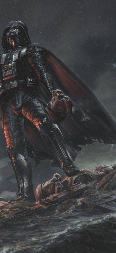 Fond d'écran iPhone Darth Vader Star Wars 4k