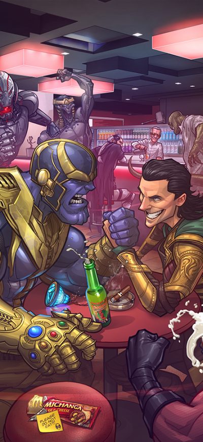 Fond d'écran iPhone Marvel Villains