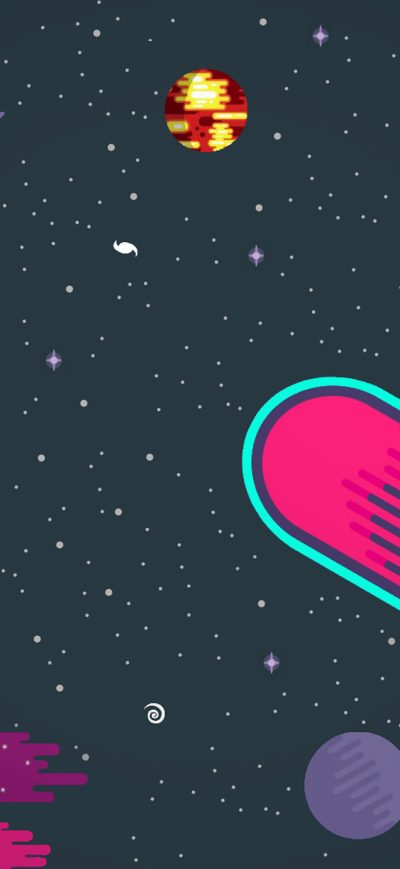 Fond d'écran Kurzgesagt sur iPhone