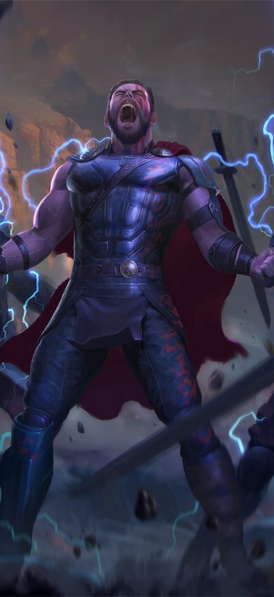 Fond d'écran God Of Thunder Artwork sur iPhone