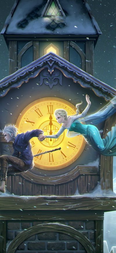 Fond d'écran iPhone Jack Frost And Elsa