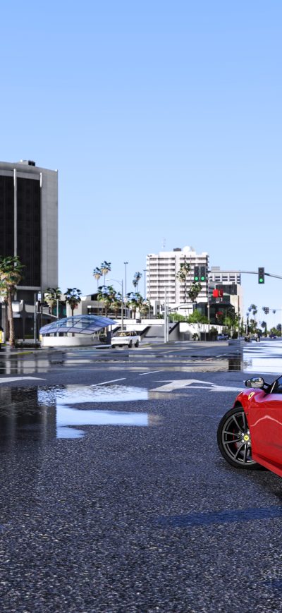 Fond d'écran iPhone Gta V Ferrari 8k