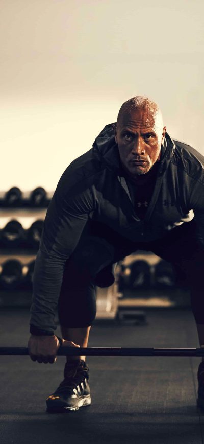 Fond d'écran iPhone Dwayne Johnson Under Armour 5k