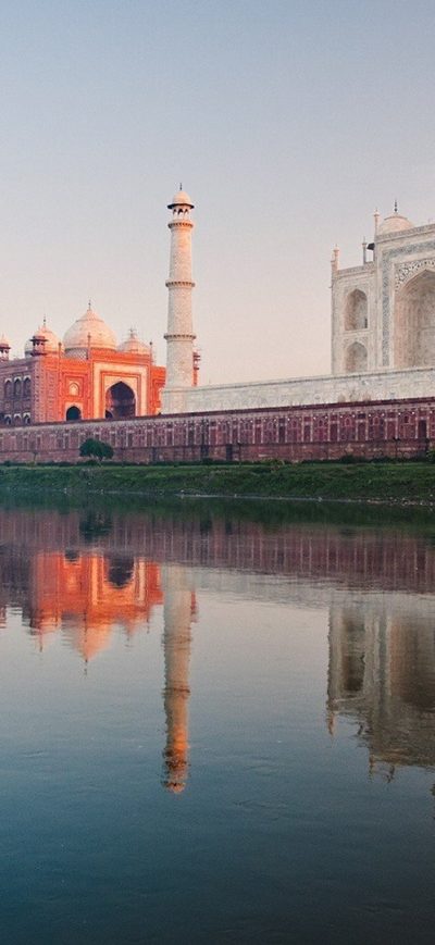 Fond d'écran iPhone Taj Mahal River