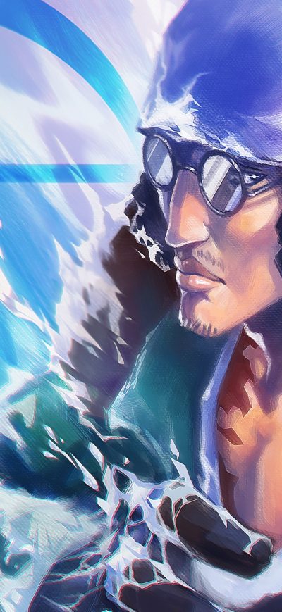 Fond d'écran iPhone Kuzan One Piece Anime 4k