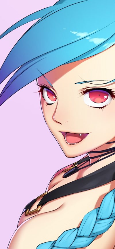 Fond d'écran iPhone Jinx League Of Legends Art