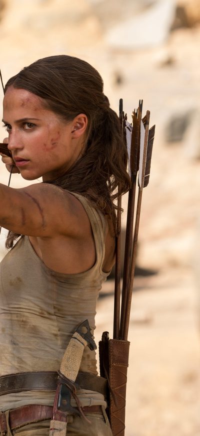 Fond d'écran iPhone Alicia Vikander Tomb Riader 5k