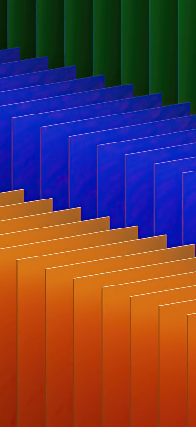 Fond d'écran iPhone Orange Blue Green 3d Abstract