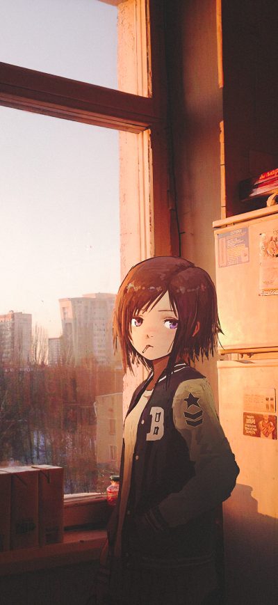 Fond d'écran iPhone Anime Girl Russia Art 4k