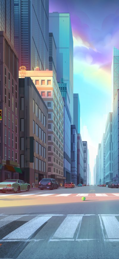 Fond d'écran iPhone New York Taxi Dog 4k