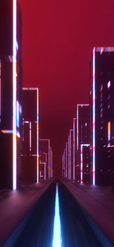Fond d'écran iPhone Street Glow Art 4k