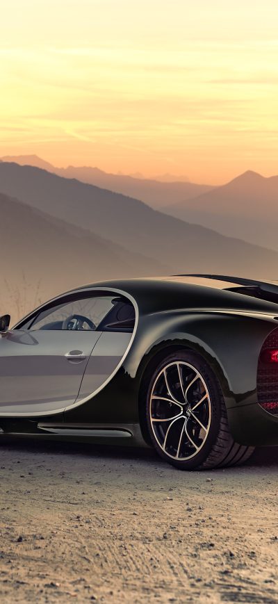 Fond d'écran iPhone Bugatti Chiron Rear 4k