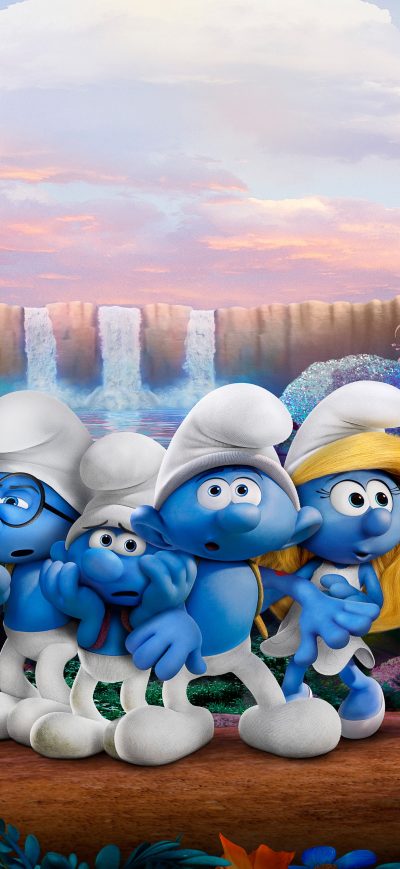 Fond d'écran iPhone Smurfs The Lost Village 4k 5k