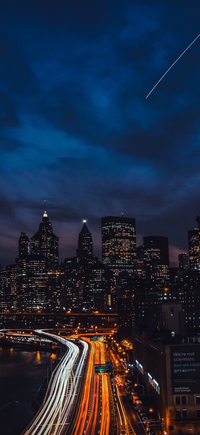 Fond d'écran iPhone Newyork Night Buildings 4k