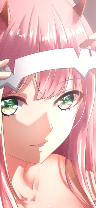 Fond d'écran iPhone Zero Two Darling In The Franxx Anime 4k