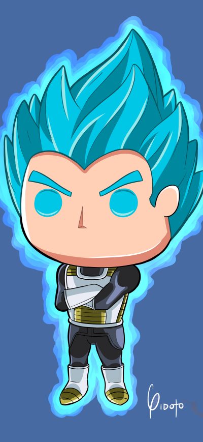 Fond d'écran iPhone Vegeta Dragon Ball Super 5k Artwork