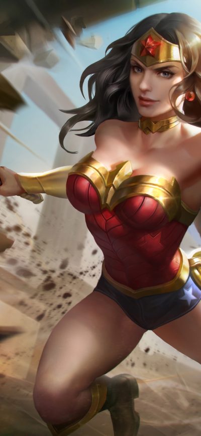 Fond d'écran iPhone Wonder Woman 5k Artworks