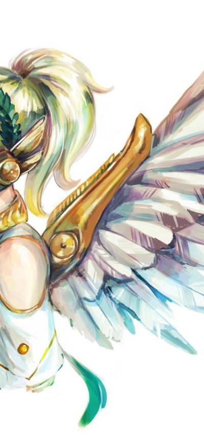 Fond d'écran iPhone Mercy Angel Overwatch