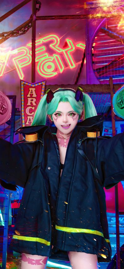 Fond d'écran iPhone Rebecca Cosplay Cyberpunk Edgerunners
