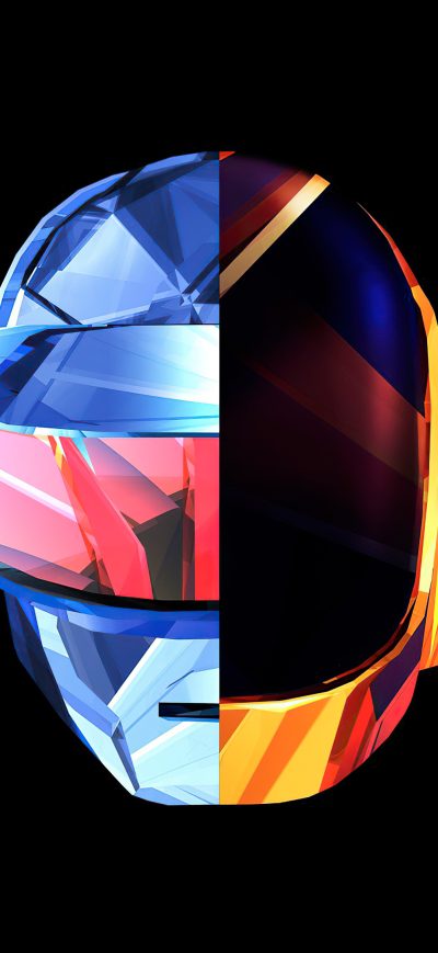 Fond d'écran iPhone Justin Maller Daft Punk Facet 4k