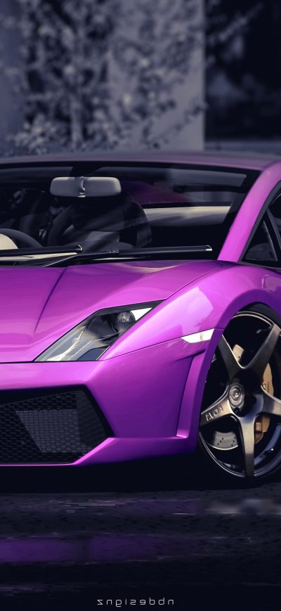 Fond d'écran iPhone Lamborghini Gallardo Purple