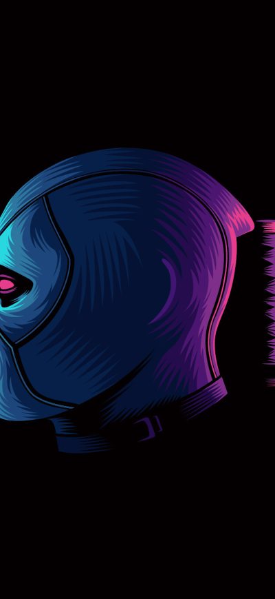 Fond d'écran iPhone Deadpool Minimal Art