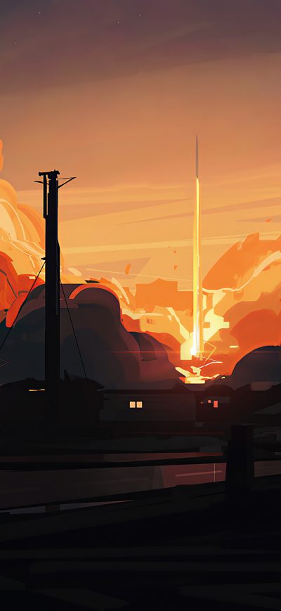 Fond d'écran A Light In The Evening 4k sur iPhone