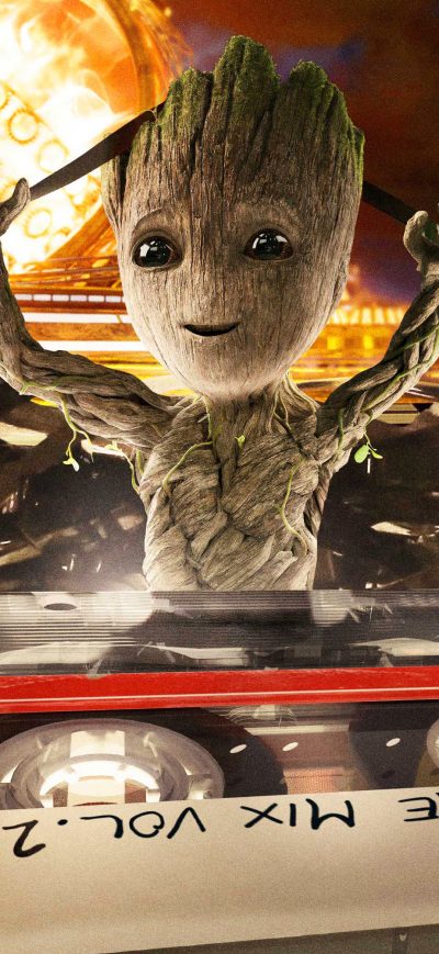 Fond d'écran iPhone Baby Groot Empire Magazine Cover