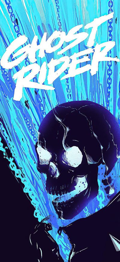 Fond d'écran iPhone Ghost Rider Minimal 4k