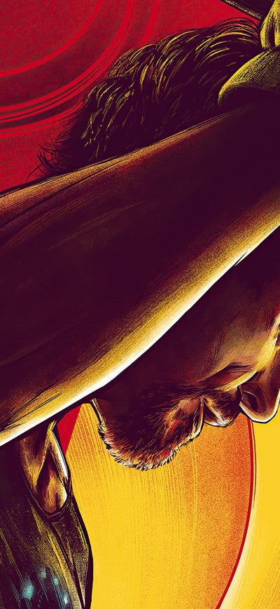 Fond d'écran iPhone Tony Stark Forging The Mark 1 Helmet