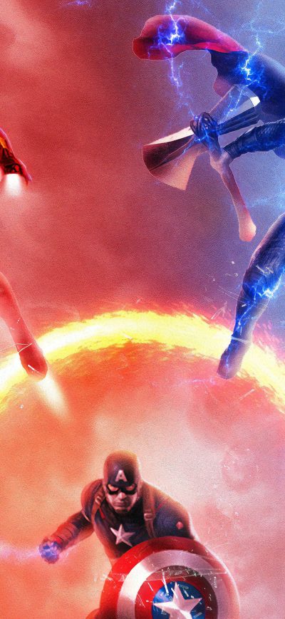 Fond d'écran iPhone Avengers Endgame Trinity 4k
