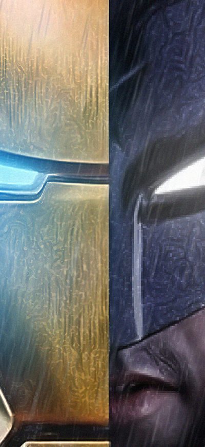 Fond d'écran iPhone Ironman Vs Batman Mask