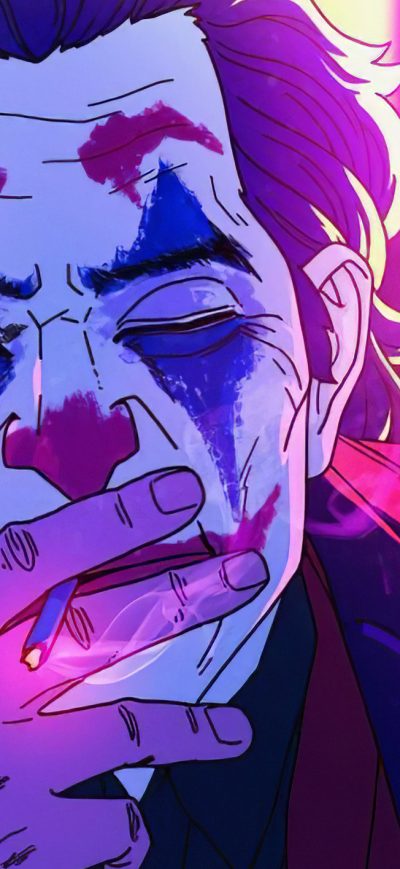 Fond d'écran iPhone Joker Neonic Art