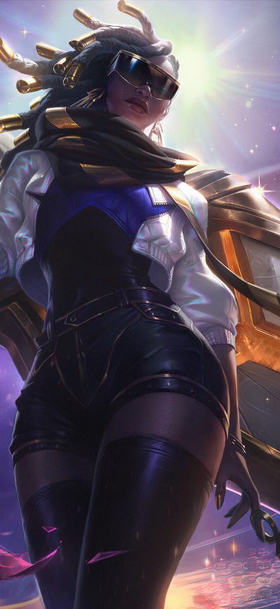 Fond d'écran Prestige True Damage Senna League Of Legends 4k sur iPhone