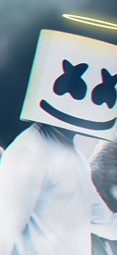 Fond d'écran iPhone Marshmello Angel 4k