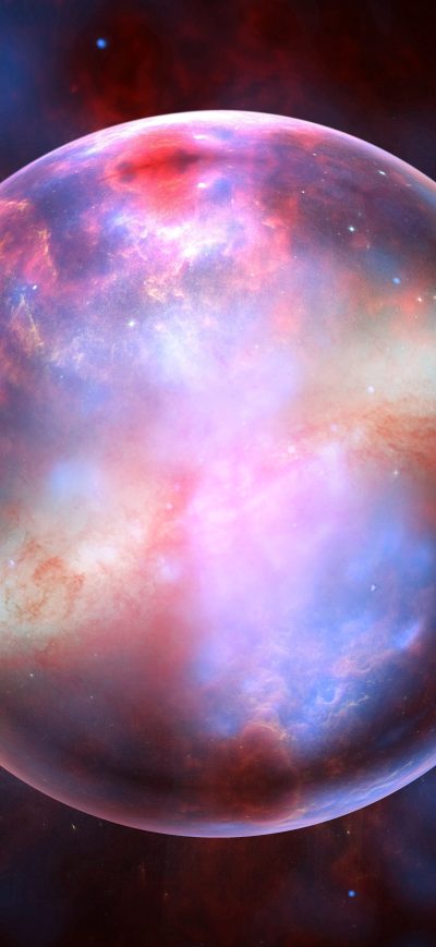 Fond d'écran iPhone Galaxy Fog Kosmus Universe Milky Way Night Sky 8k